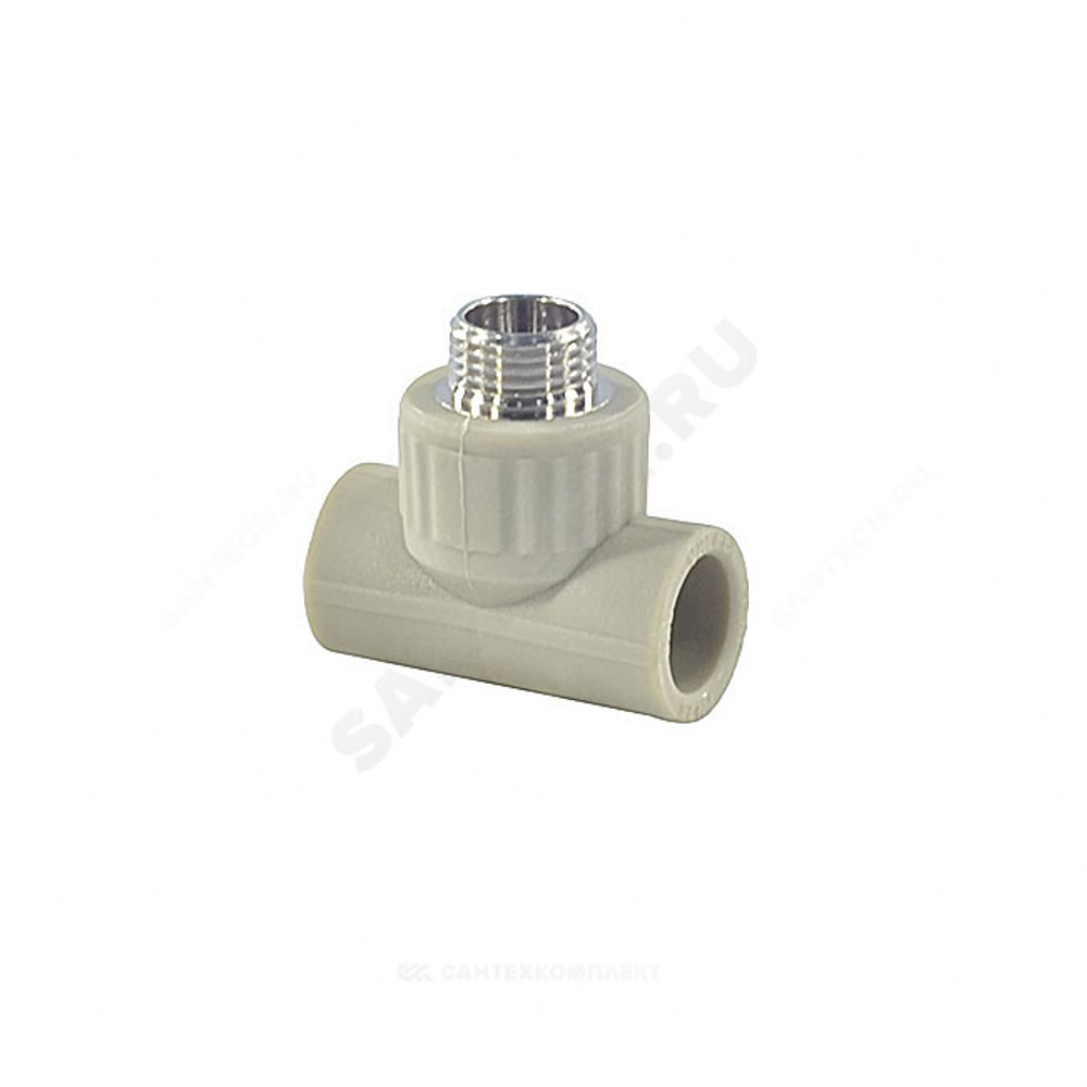 Тройник PP-R комбинированный серый Дн 32х1" НР VALFEX 10128032Г