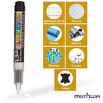 Маркер меловой 3мм, MunHwa Black Board Marker, белый, смываемый, по стеклу, водная основа