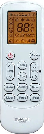Сплит-система кондиционер инверторный GREEN Triumph Inverter TSI/TSO-07 HRIY3 на 20 м²