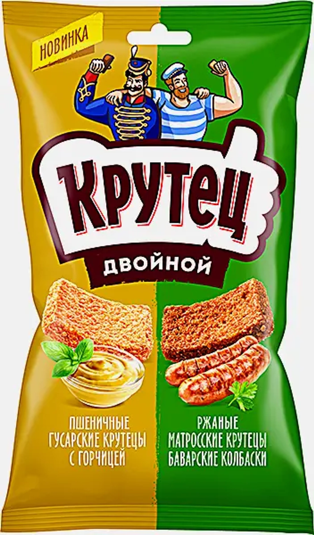 Сухарики Крутец смесь Горчица и баварские колбаски 100г