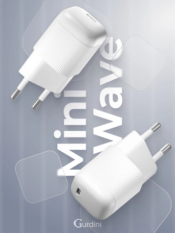 Сетевая зарядка Gurdini Mini Wave 20W USB-C ( 1 port) белый