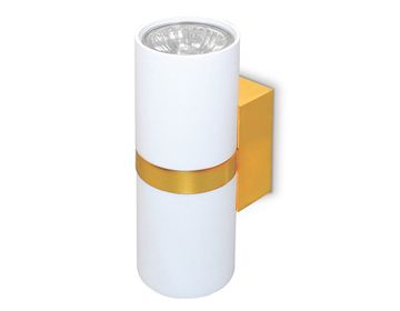 Настенный светильник 2*GU10 FW242/2 WH/GD белый/золото 155*60*76 Wallers Wall Ambrella
