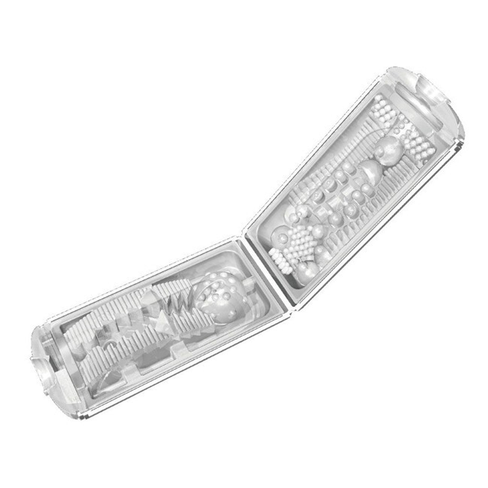 Мастурбатор многоразовый FLIP HOLE (складной) White (Цвет: белый)