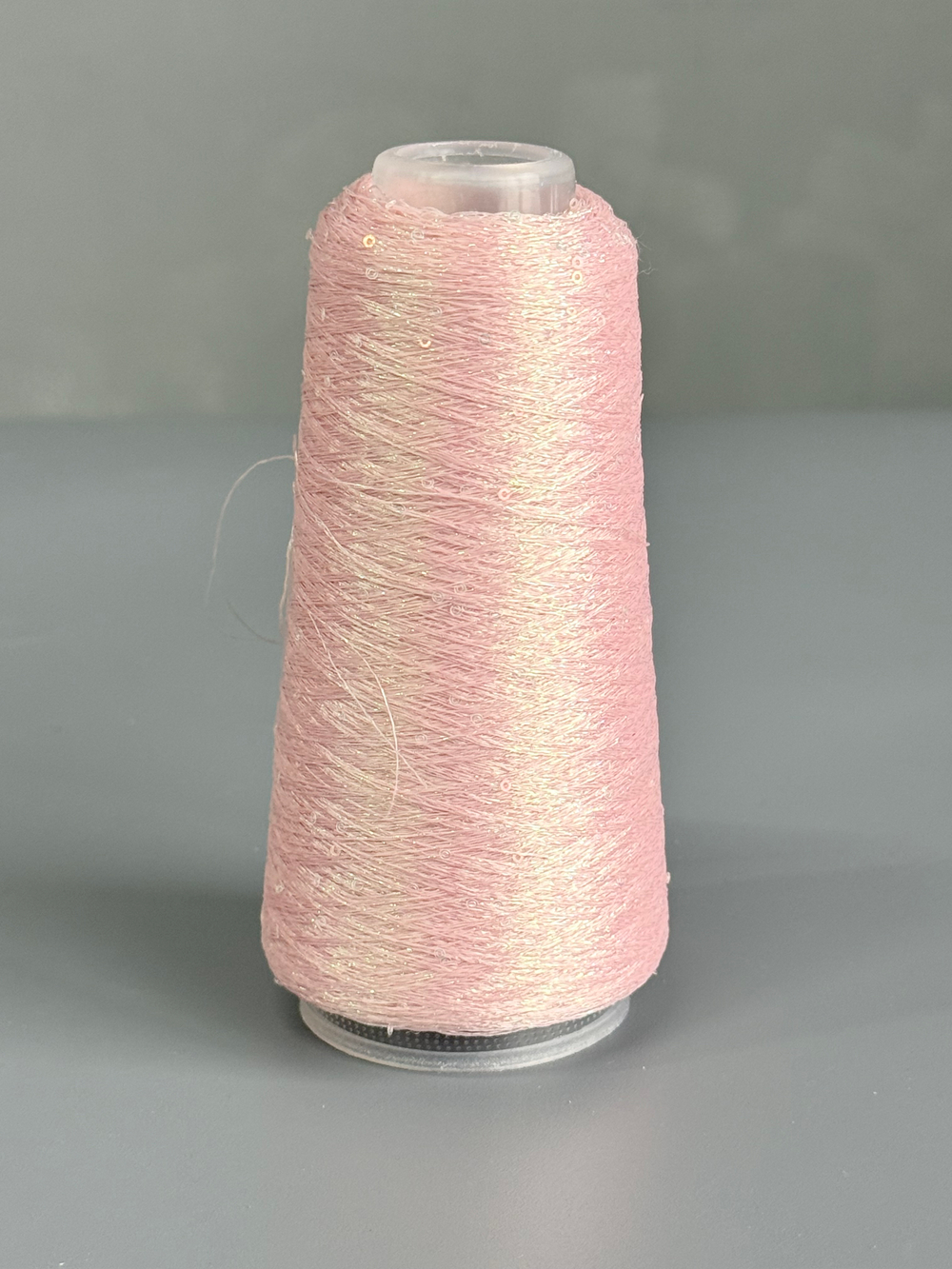 Пряжа Siyue Lurex Sequins пайтка 1,5 мм (06/розовые облака), 1800м/50гр