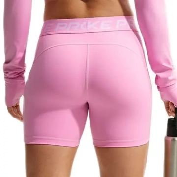 Женские Шорты теннисные Nike Pro Dri-Fit 365 5in - pink rise/white