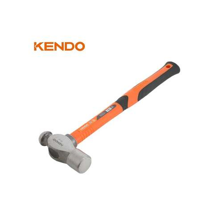 Молоток с круглым бойком KENDO с фибергласовой рукояткой, 450 г 25139