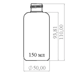 Флакон ПНД 150 мл (24) Оливия Белый