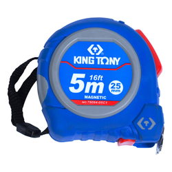 Рулетка измерительная 5 м / 16 FT, магнитный крюк KING TONY 79094-05C1