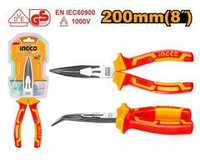 Длинногубцы диэлектрические изогнутые 200 мм INGCO HIBNP28208 INDUSTRIAL
