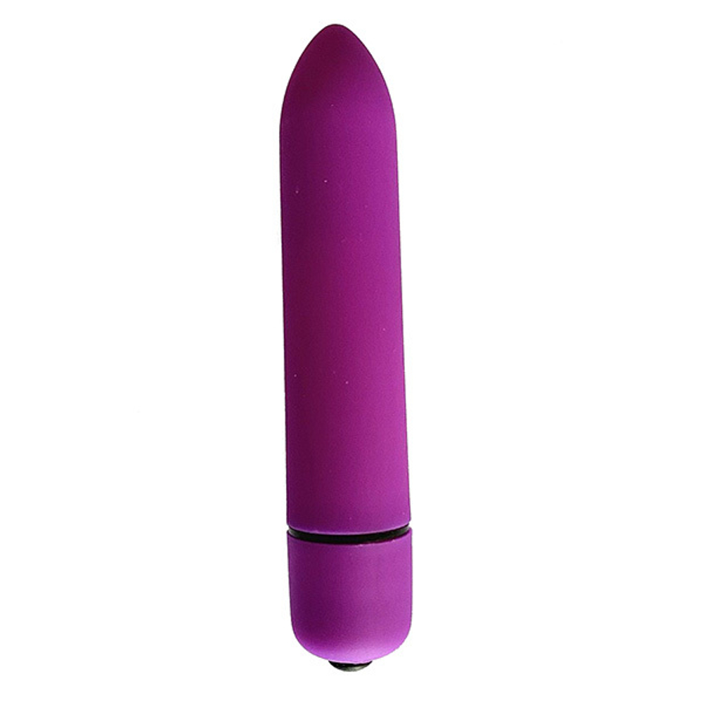 Лиловая вибропуля 9,3см с заострённым кончиком OYO VB10-OYO-dark violet