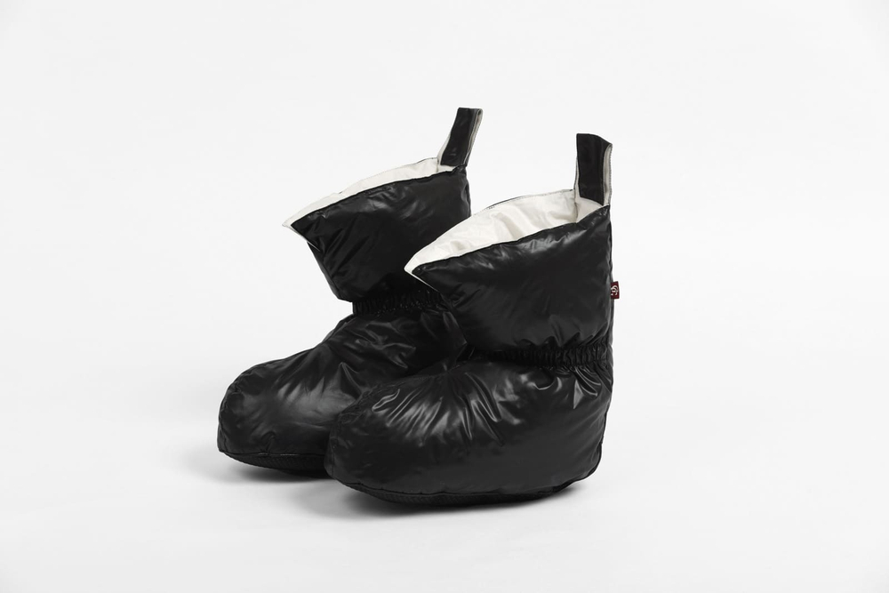 Сапожки-носочки пуховые German Grass Comfort Socks Travel Black черные Черный
