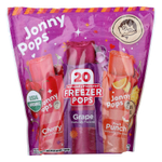 JonnyPops, мороженое, вишня, виноград и фруктовый пунш, 20 леденцов по 41 мл (1,4 жидк. унции)