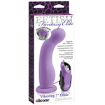 Насадка для страпон-трусиков Vibrating Dildo (Цвет: лавандовый)