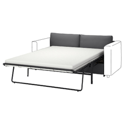 IKEA VIMLE  (ИКЕА ВИМЛЕ)  -  Чехол на секцию раскладного дивана 2-местную - Hallarp серый