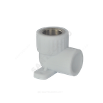 Угольник PP-R комбинированный белый Дн 25х1/2" ВР с креплением VALFEX 10120025