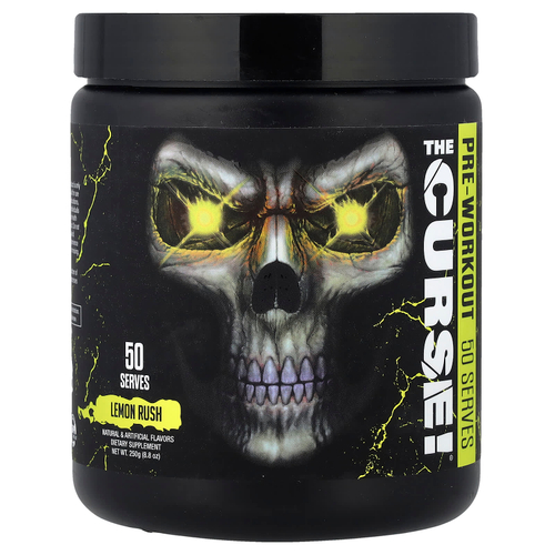 JNX Sports, The Curse! ®, предтренировочный комплекс, лимонная специя, 250 г (8,8 унции)