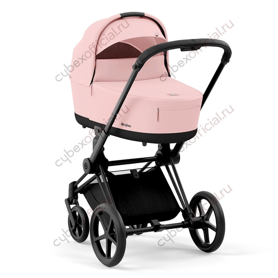 Коляска для новорожденных Cybex Priam IV Peach Pink шасси Matt Black