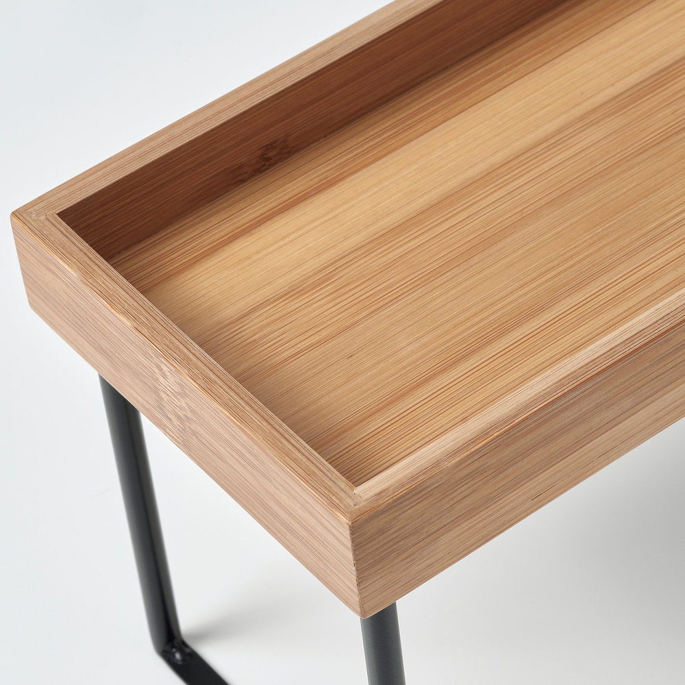IKEA NÅLBLECKA  (ИКЕА НОЛБЛЕКА)  -  Органайзер для кухонной столешницы - металл/бамбук 23x13x15 см