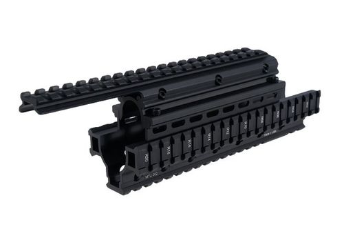 Обвес планка и цевье на Сайга-12 Leapers UTG PRO Saiga 12 Ga Quad Rail System MTU002