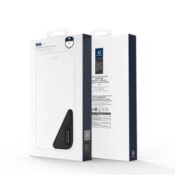 Чехол книжка из натуральной кожи с защитой RFID для iPhone 16e и 17e, серия Hivo Series Case от Dux Ducis