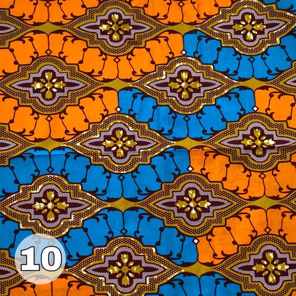 Африканская ткань # 10, 100% хлопок 1