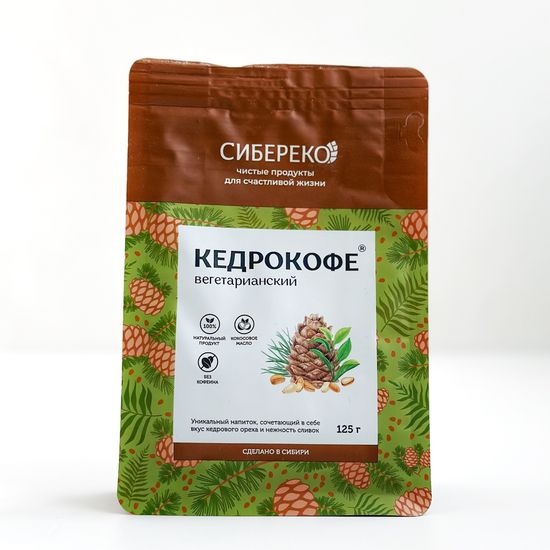 КедроКофе Вегетарианский без сахара, 125г