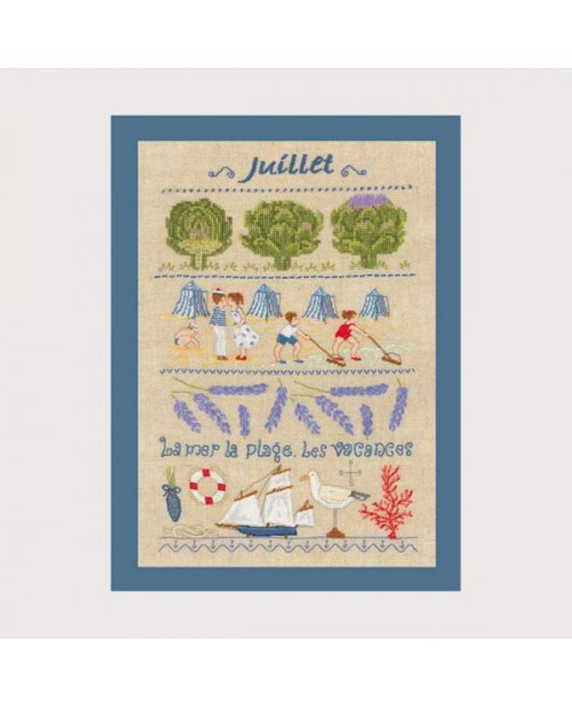 Набор для вышивания нитками Le Bonheur des Dames, Juillet (Июль), 18х28 см Набор для вышивания нитками Le Bonheur des Dames, Juillet (Июль), 18х28 см
