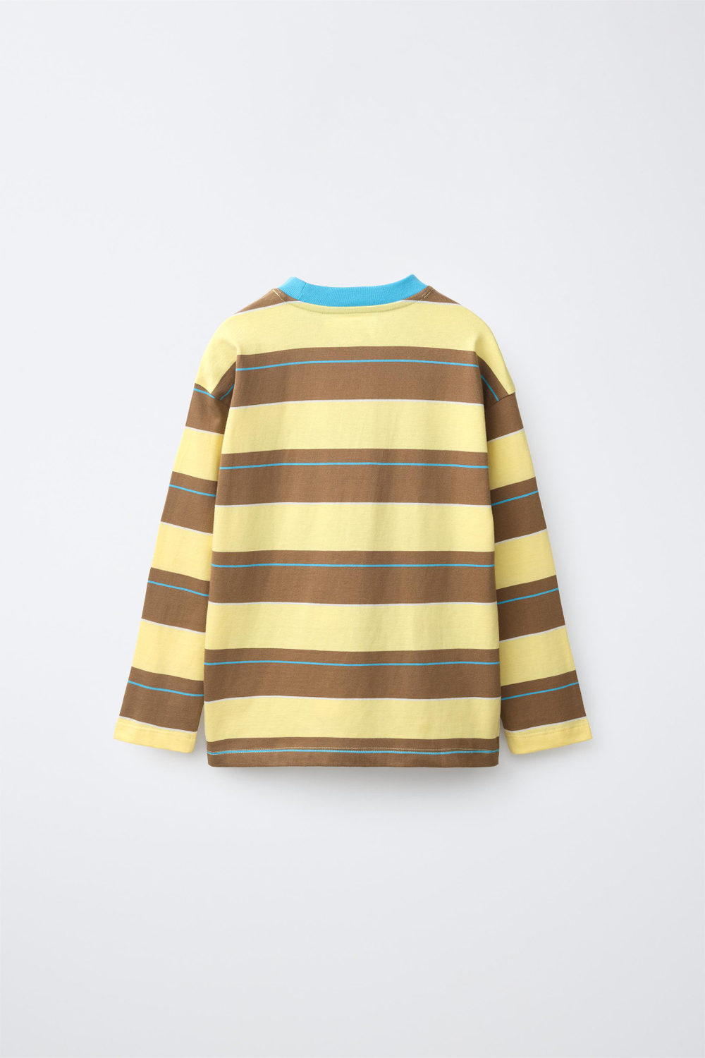 ZARA ЛОНГСЛИВ В ПОЛОСКУ, МЯГКИЙ ЖЕЛТЫЙ