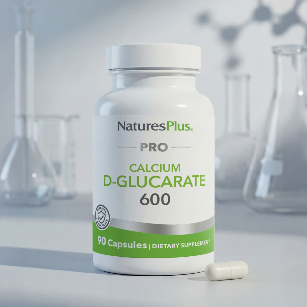 NaturesPlus, Pro, D-глюкарат кальция 600, 90 капсул (600 мг в 1 капсуле)