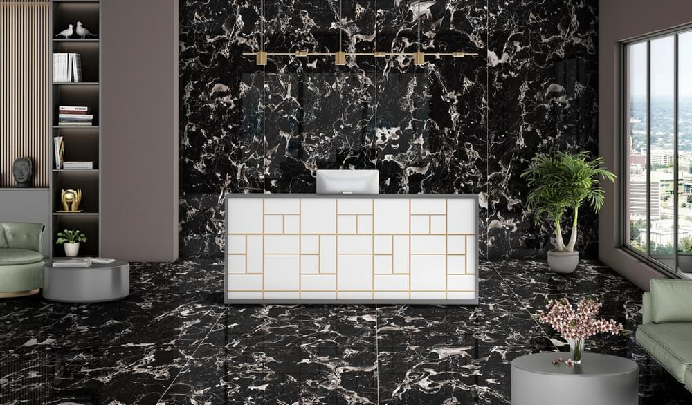 Ennface Slab Royal Onyx Grey Matt 120x280