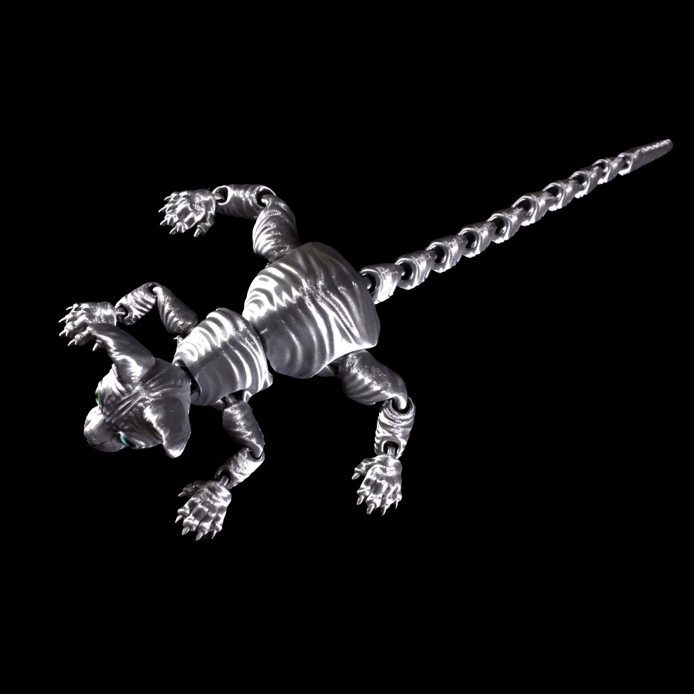 Подвижный кот Сфинкс, игрушка антистресс, (графит) серый