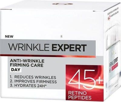 Крем от морщин для лица дневной Wrinkle Expert Retino Peptide 45+ с ретинолом 50 мл (Франция)