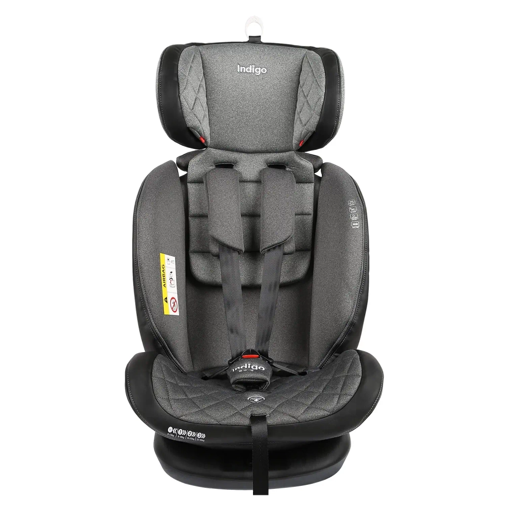 Автокресло Indigo AERO ST-3 0+1+2+3 (0-36 кг) серый