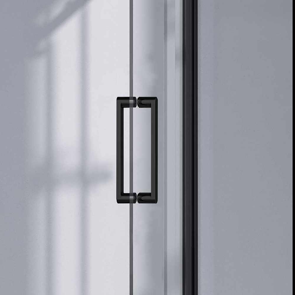 Душевой уголок Vincea Комо-Н (Como-N) VSR-4CN8015CLB, 1500*800, черный, стекло прозрачное