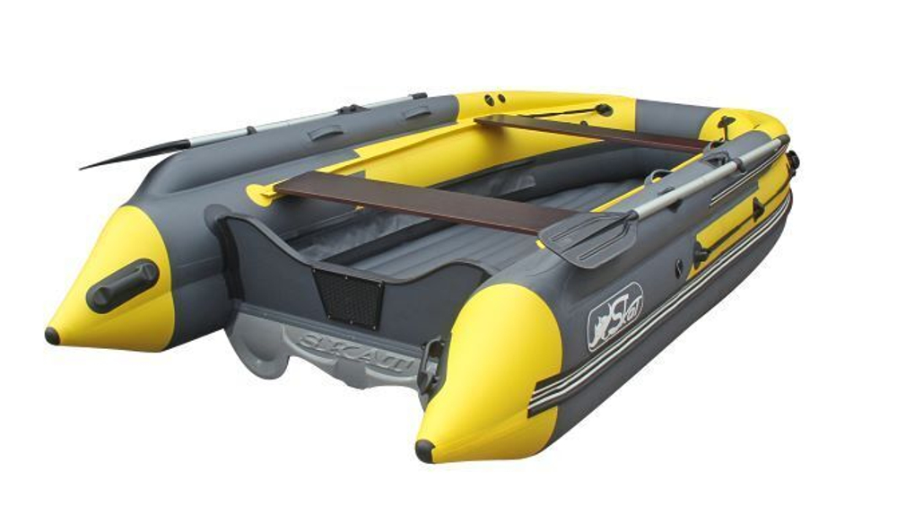 Моторная лодка ПВХ Skat Triton 430 NDFi — НДНД, тримаран, фальшборт