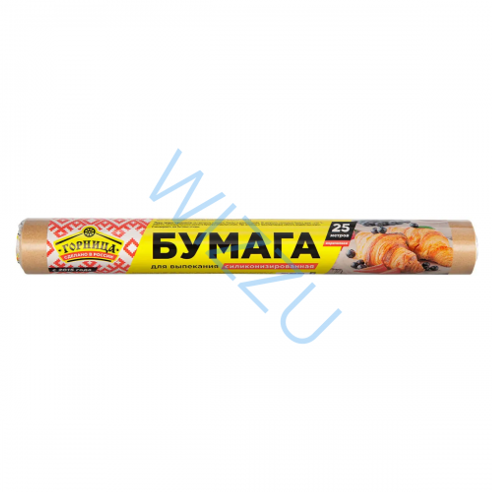 Бумага для выпекания силикониз-ая 38х25 Коричневая ГОРНИЦА