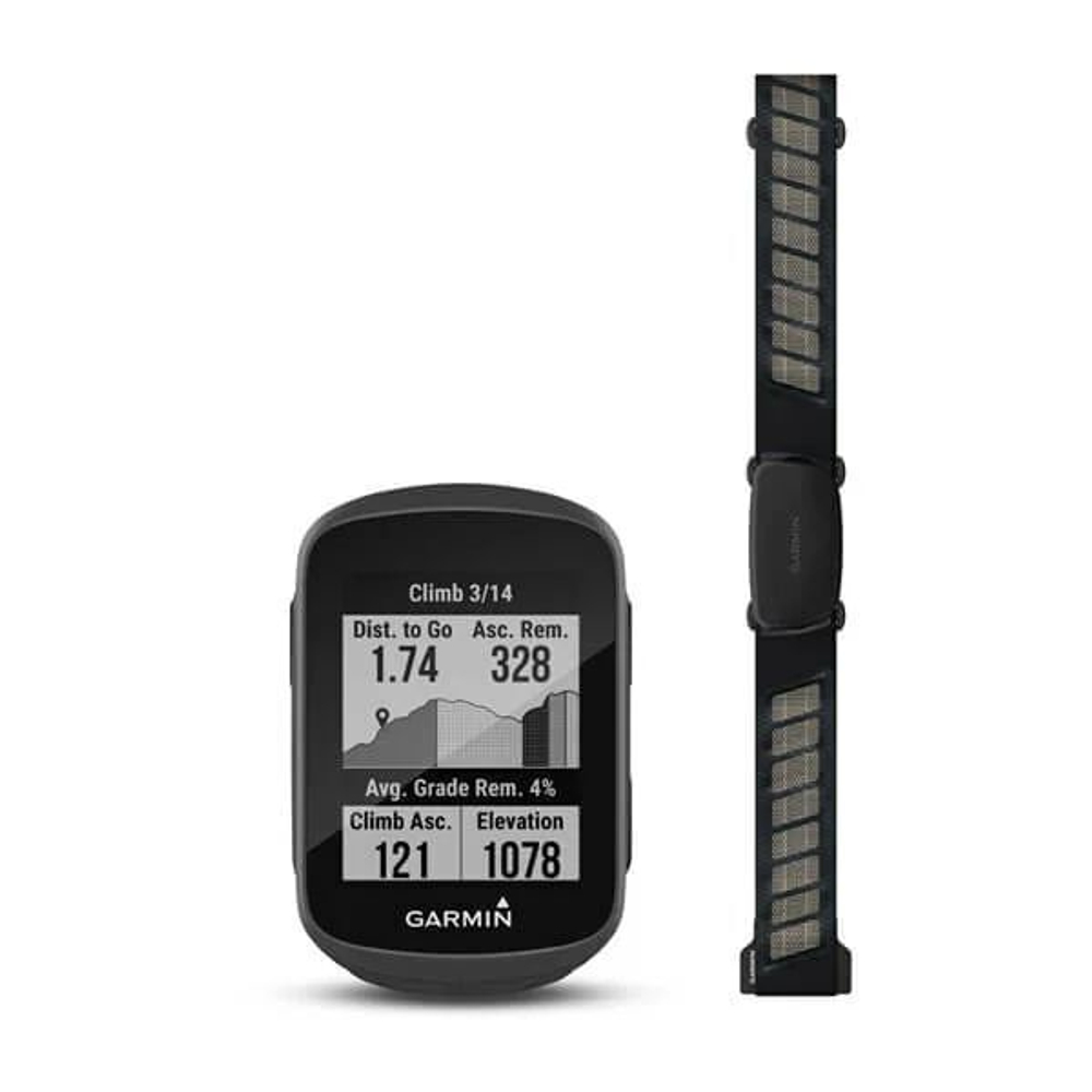 Велокомпьютер Garmin Edge 130 Plus Bundle,  010-02385-11 (с  датчиком ЧСС)