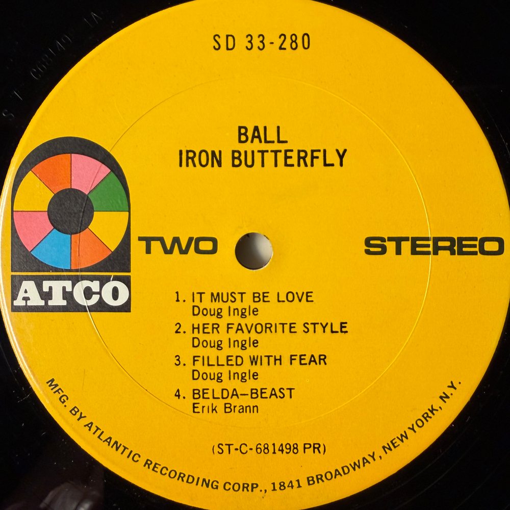 Iron Butterfly – Ball (США 1969г.) Т
