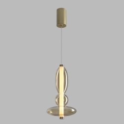 Светильник подвесной Crystal Lux QUASAR SP10W LED AMBER