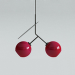 Подвесной светильник с двумя стеклянными плафонами CHERRY