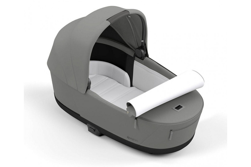 Коляска 2 в 1 Cybex Priam IV Mirage Grey, шасси Matt Black