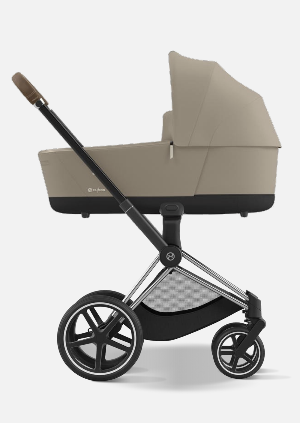 Cybex Детская коляска Priam IV Chrome Brown 3 в 1 цвет Cozy Beige