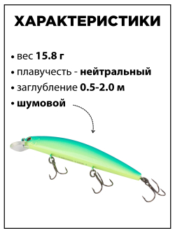 Воблер минноу Varuna 110 SP 15.8 г цвет #21