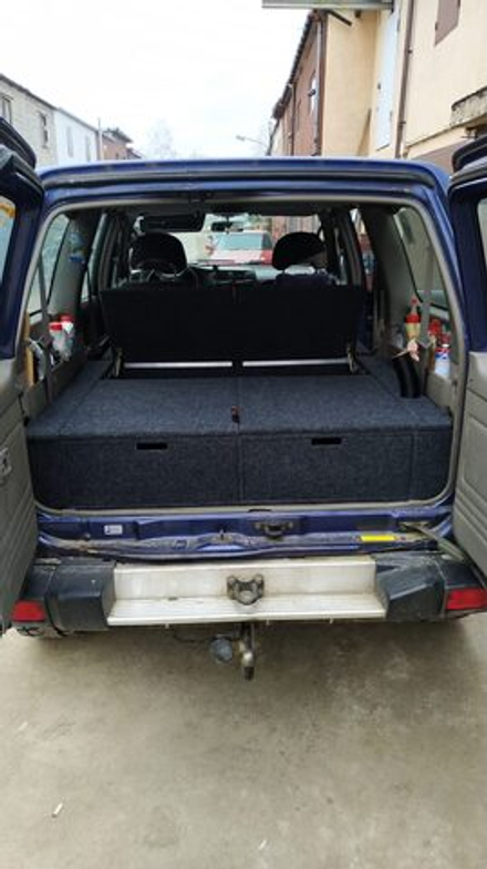 Органайзер в багажник для Nissan Patrol Y61 (2 выдв.ящика+спальник)