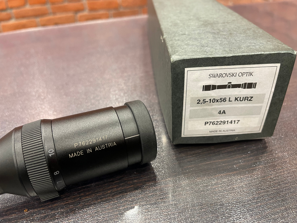Оптический прицел Swarovski HABICHT 2,5-10x56 L KURZ сетка 4А