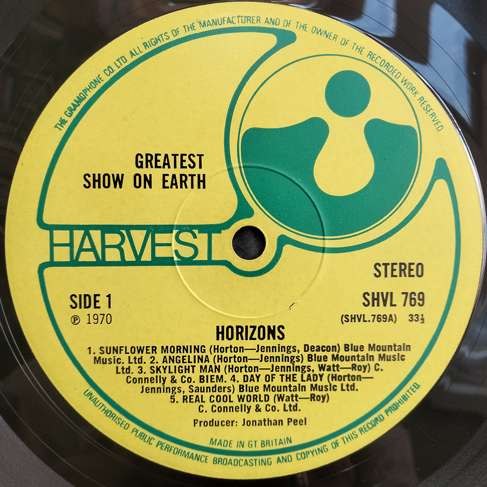 The Greatest Show On Earth / Horizons (LP)