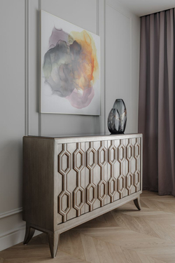 Комод дизайнерский 97x152x41см Garda Decor цвет состаренного золота