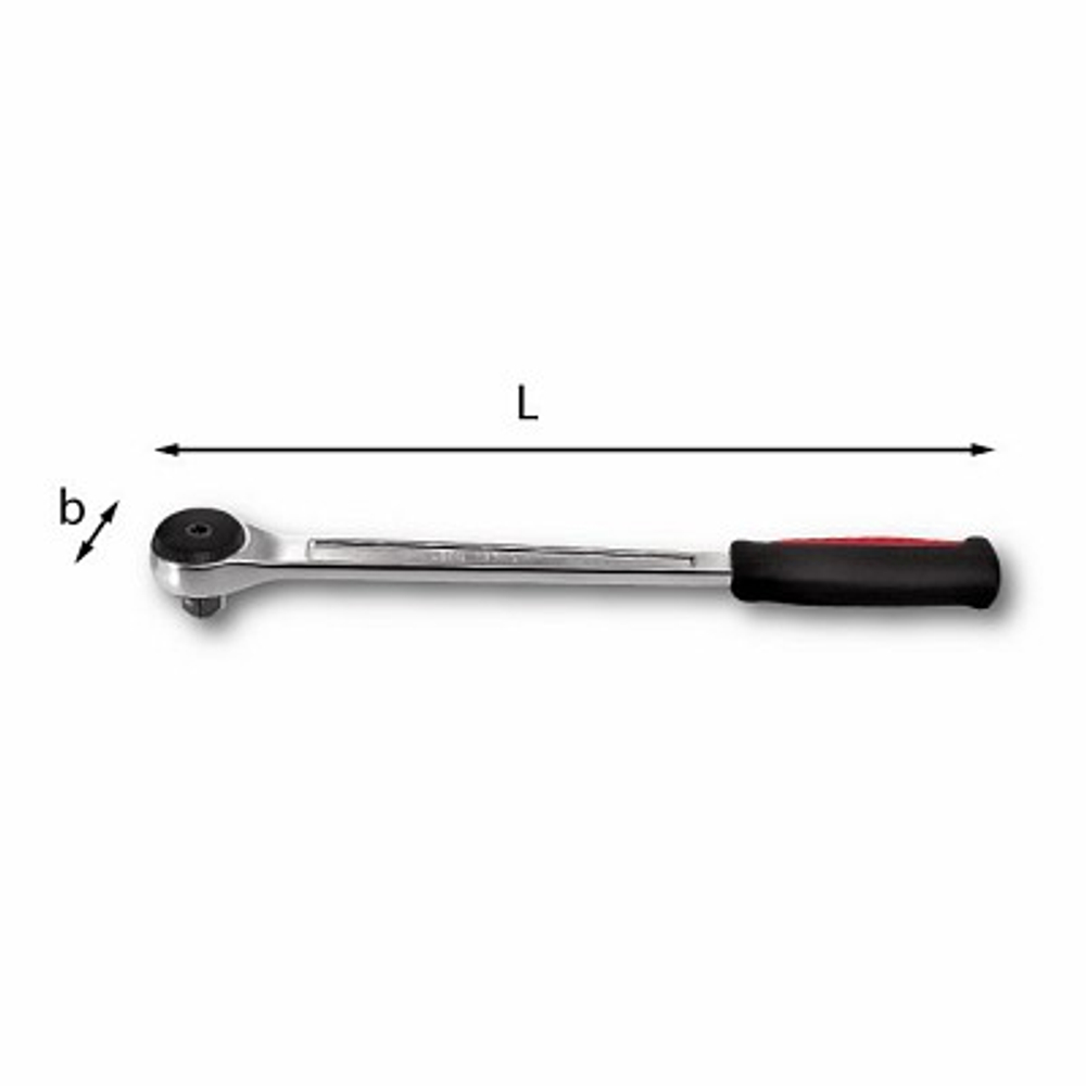 237 A 3/4  Трещотка реверсивная 3/4", 72 зуба, длина 515 мм, USAG (Италия)