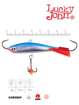 Балансир Lucky John NORDIC 6 с тр. 60мм/15HRT блистер