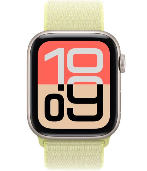 Умные часы Apple Watch SE 3 44 мм Aluminum Сияющая Звезда Sport Loop Желтый Неон Midnight / Neon Yellow